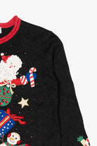 Vintage Black Heirloom Collectible Presents Ugly Christmas Cardigan (2000s)