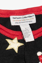 Vintage Black Heirloom Collectible Presents Ugly Christmas Cardigan (2000s)