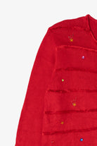 Vintage Red The Quacker Factory Reindeer Ugly Christmas Cardigan (1990s)