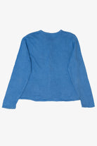 Vintage Blue Crystal Kobe Snowmen Ugly Christmas Cardigan (2000s)