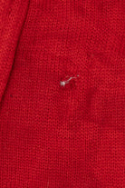 Vintage Red Holiday Traditions Snowmen Ugly Christmas Cardigan (2000s)