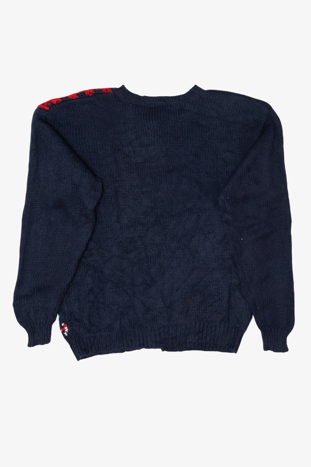 Vintage Navy Blue Karen Scott Ugly Christmas Cardigan (1990s)
