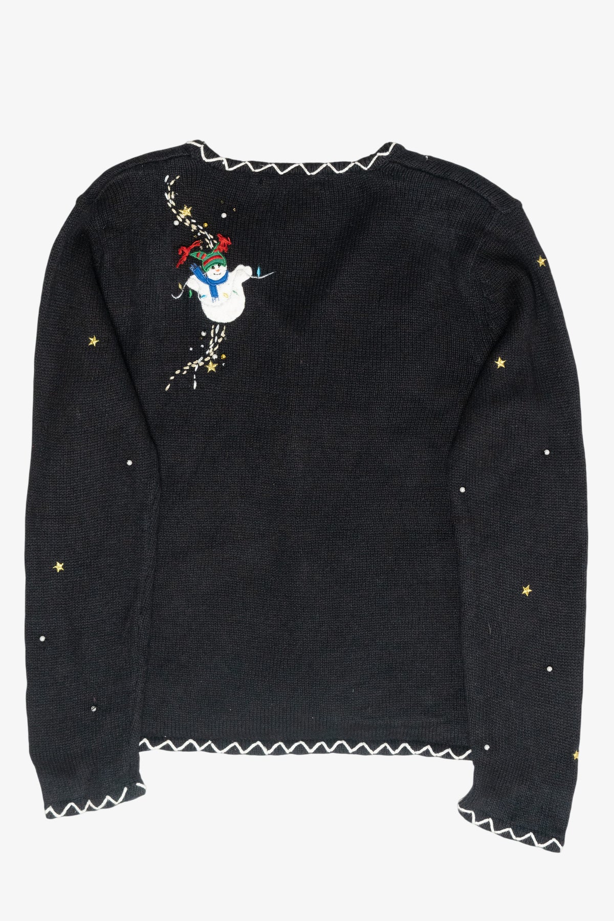 Silly Snowmen Vintage Ugly Christmas Cardigan (2000s)
