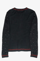 Plaid Trees Vintage Ugly Christmas Cardigan (2000s)