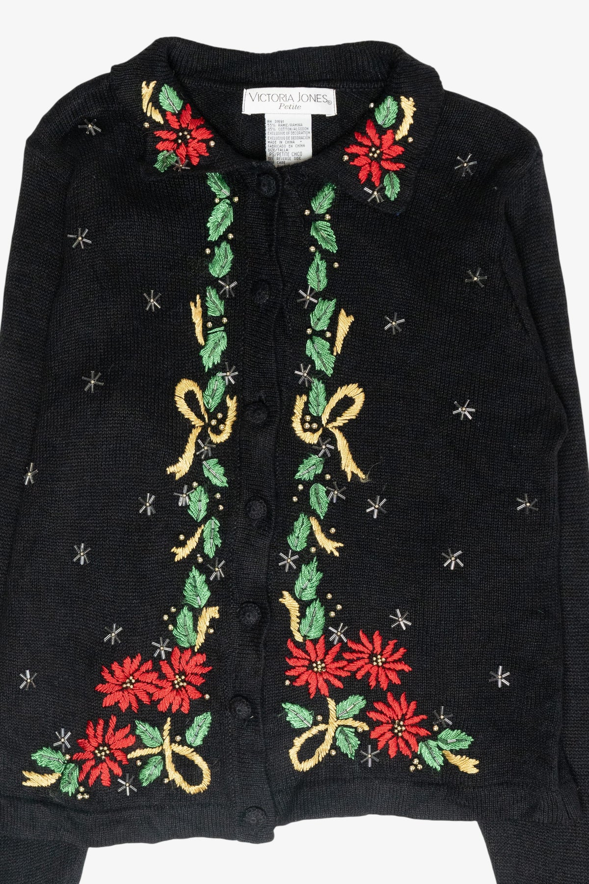 Holly Vintage Ugly Christmas Cardigan (2000s)