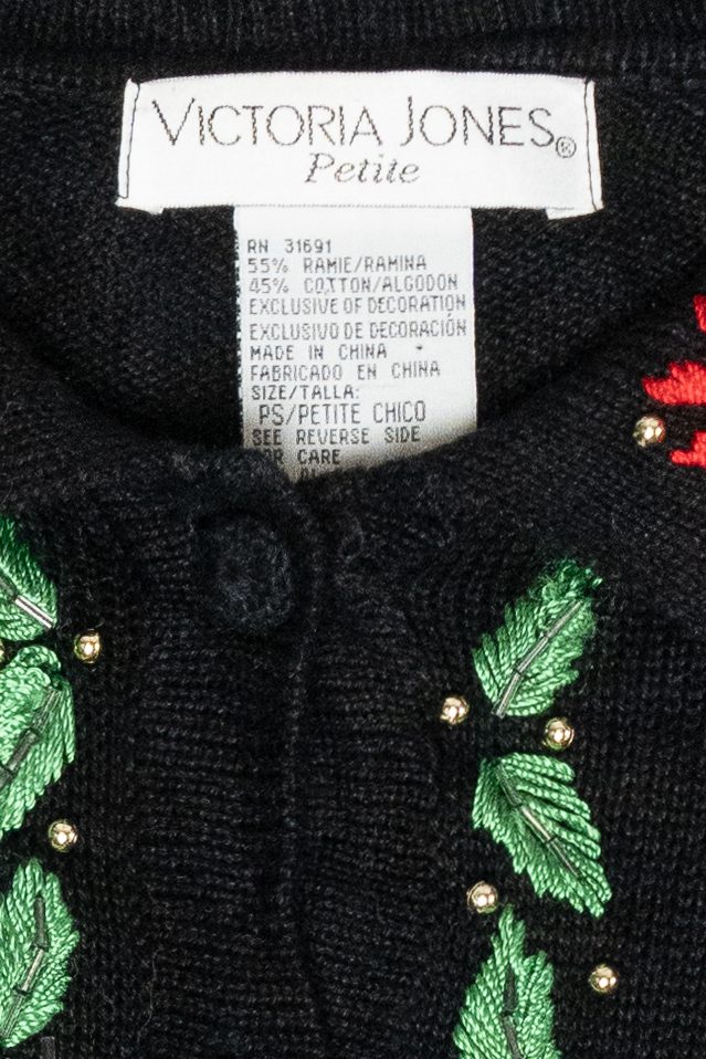 Holly Vintage Ugly Christmas Cardigan (2000s)