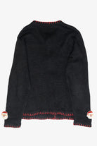 Sequin Snowmen Vintage Ugly Christmas Cardigan (1990s)