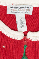 Silly Snowmen Vintage Ugly Christmas Cardigan (2000s)