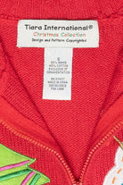 Funky Snowmen Vintage Ugly Christmas Zip Cardigan (2000s)