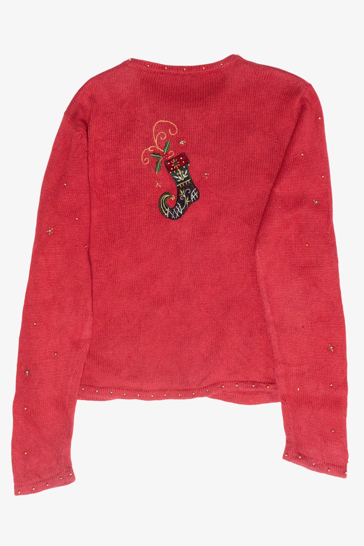 Elf Stockings Vintage Ugly Christmas Cardigan (2000s)