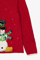 Vintage Red Tiara International Snowmen Ugly Christmas Cardigan (2000s)