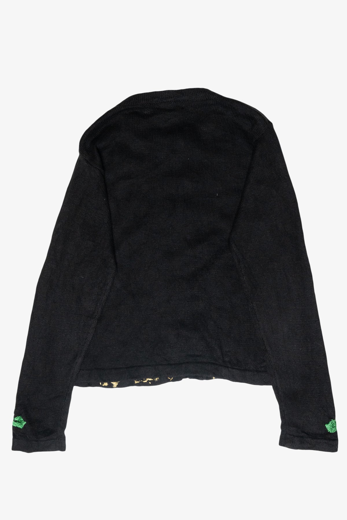Holly Bows Vintage Ugly Christmas Cardigan (1990s)