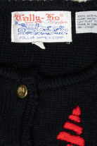 Cute Trees Vintage Ugly Christmas Cardigan (1980s)
