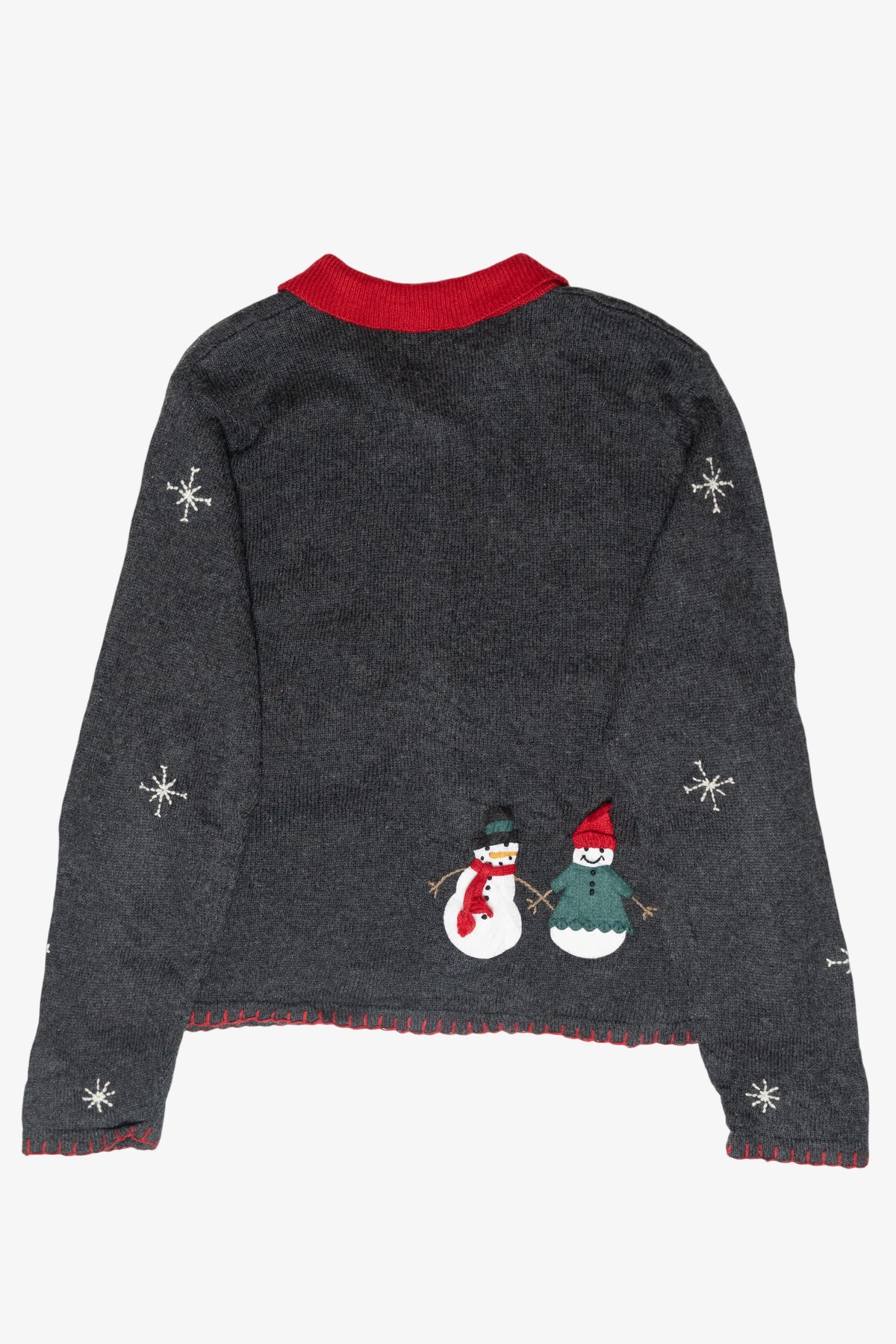 Cozy Snowman Vintage Ugly Christmas Cardigan (2000s)