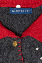 Cozy Snowman Vintage Ugly Christmas Cardigan (2000s)