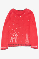 Reindeer String Light Vintage Ugly Christmas Cardigan Sweater (2000s)
