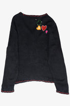 Snowmen Hearts Vintage Ugly Christmas Cardigan (1990s)