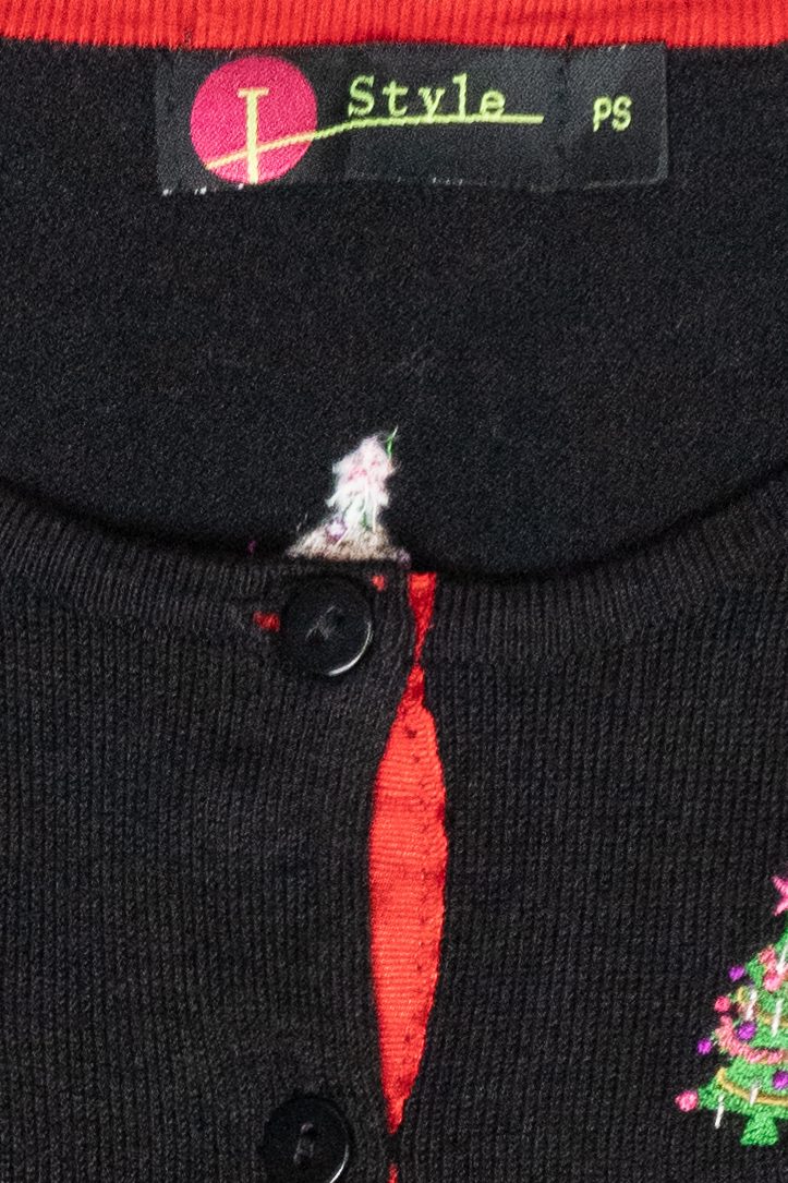 Mini Trees Vintage Ugly Christmas Cardigan (2000s)