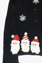 Santa Beards Vintage Ugly Christmas Cardigan (1990s)
