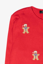 Mini Gingerbread Cookies Vintage Ugly Christmas Cardigan (2000s)