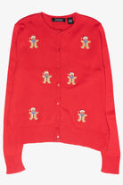 Mini Gingerbread Cookies Vintage Ugly Christmas Cardigan (2000s)
