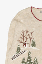 Winter Woods Vintage Ugly Christmas Cardigan (2000s)