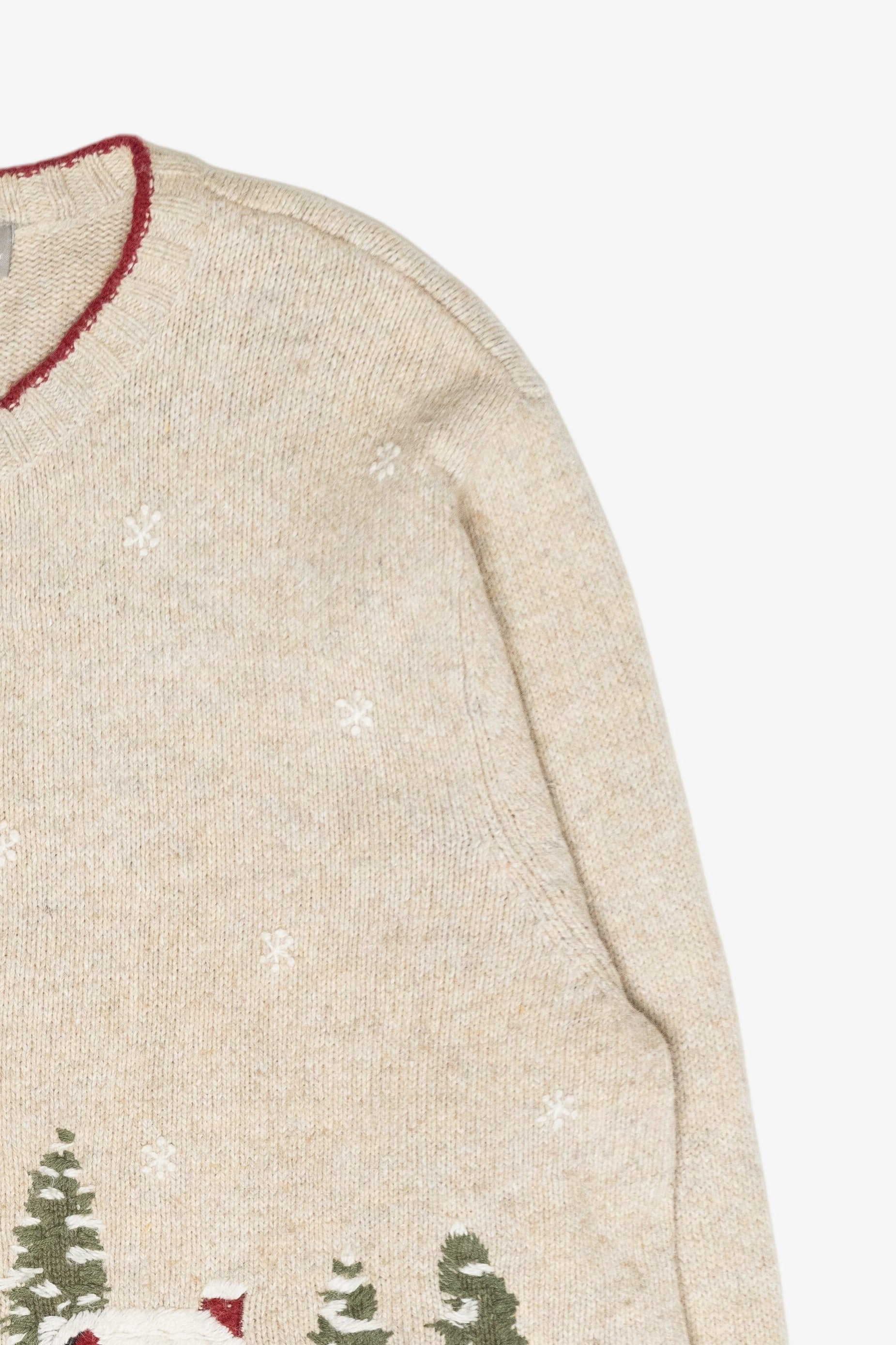 Winter Woods Vintage Ugly Christmas Cardigan (2000s)