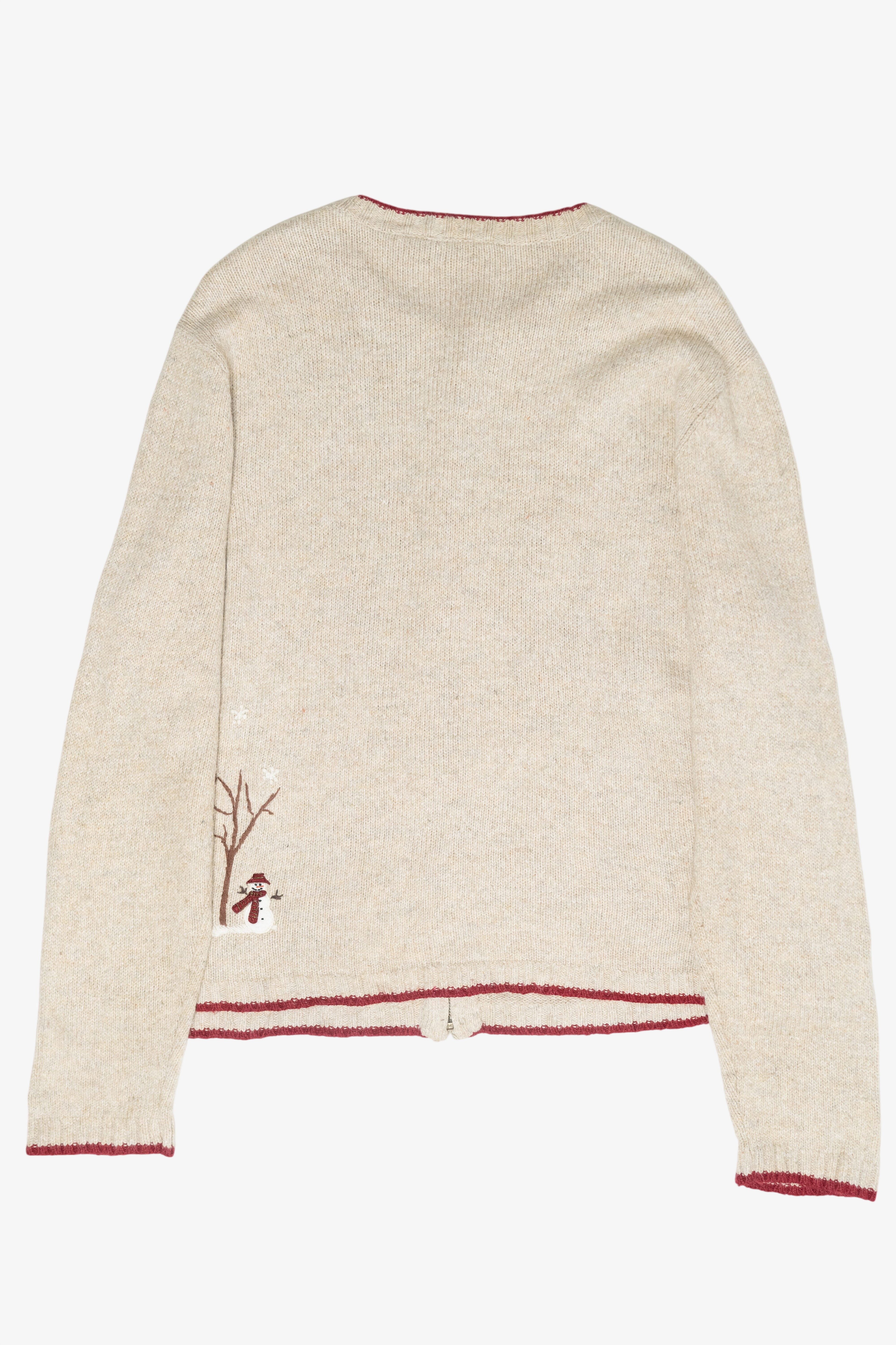 Winter Woods Vintage Ugly Christmas Cardigan (2000s)