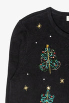 Tree Lights Vintage Ugly Christmas Cardigan (2000s)