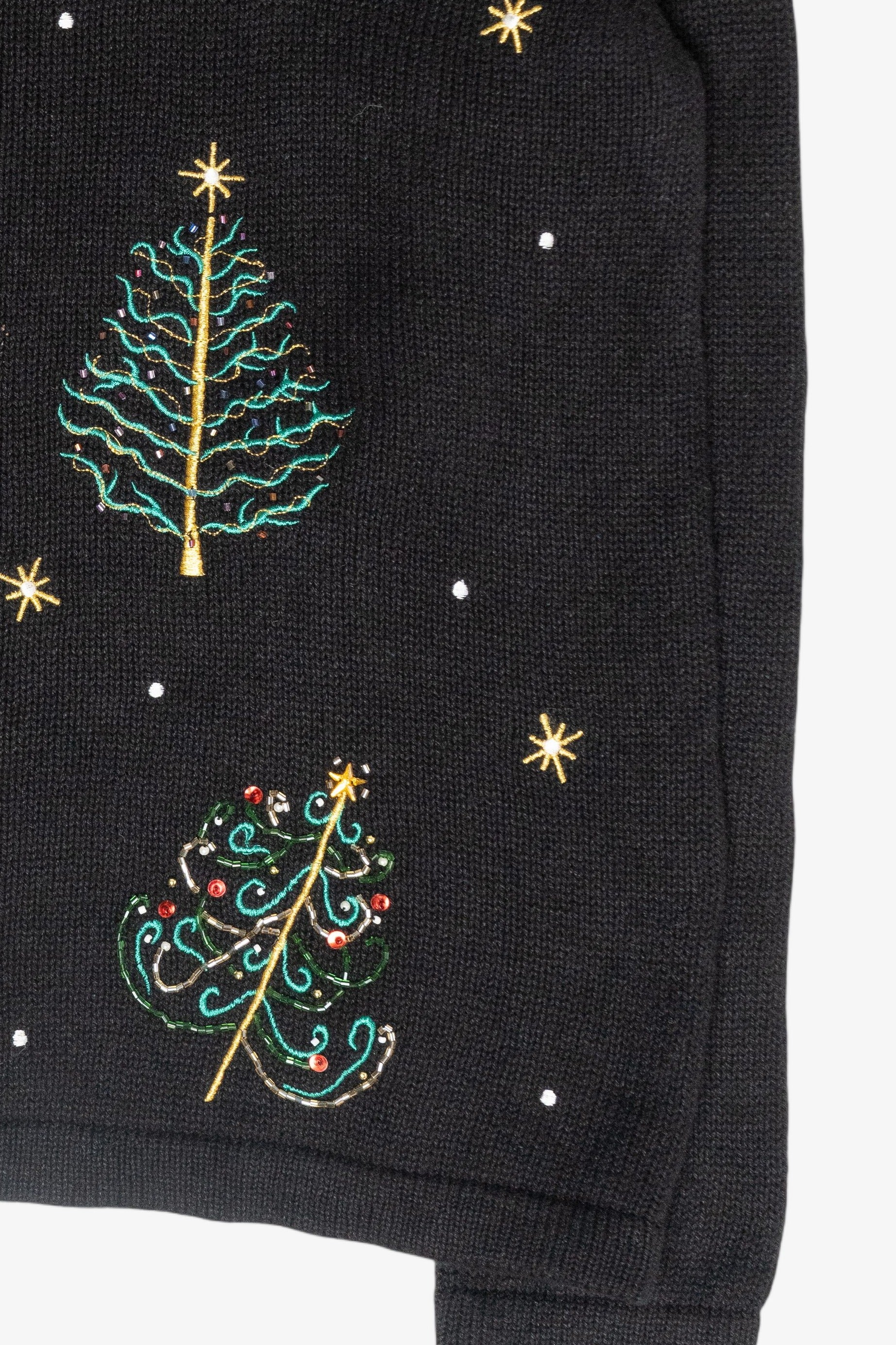 Tree Lights Vintage Ugly Christmas Cardigan (2000s)