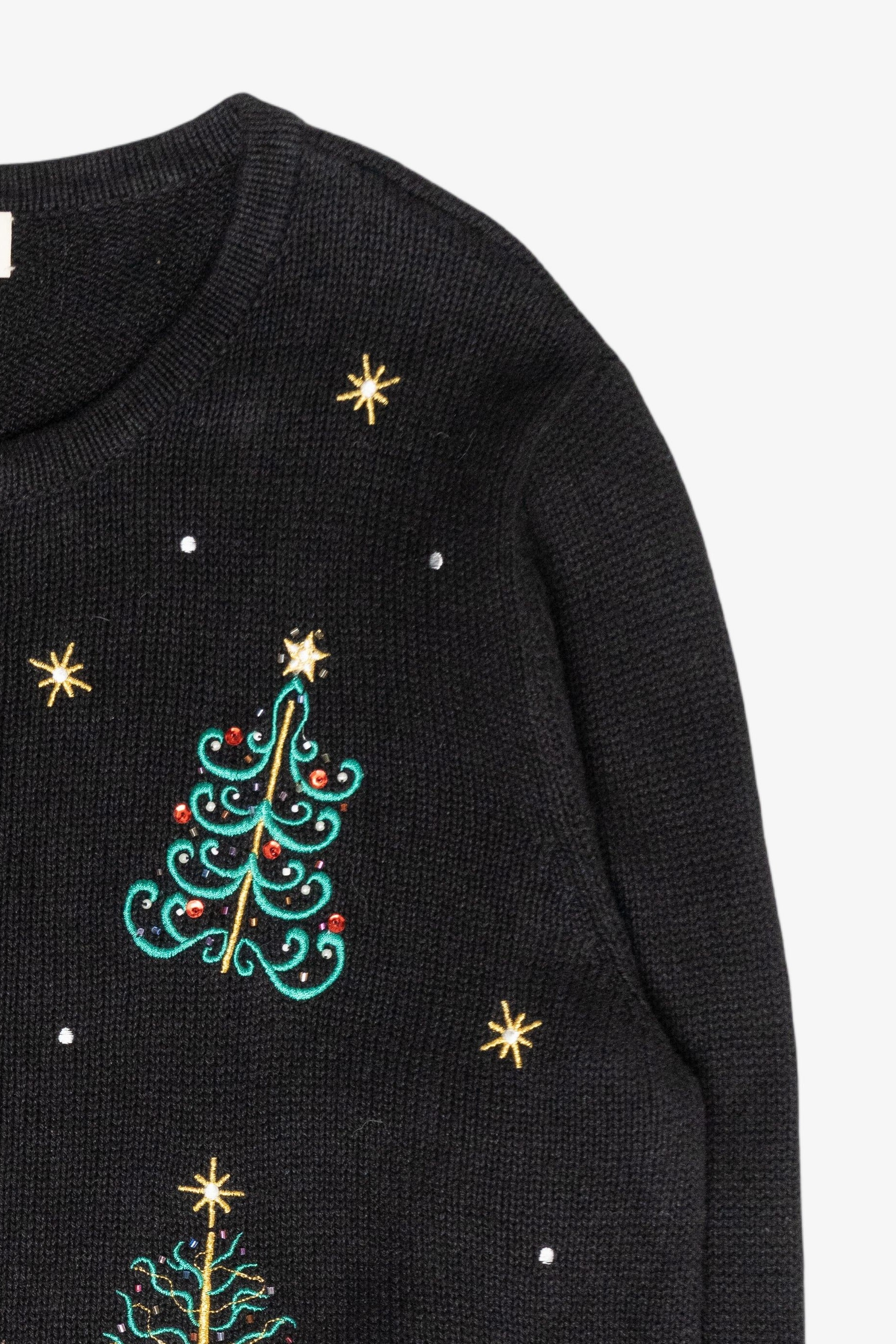 Tree Lights Vintage Ugly Christmas Cardigan (2000s)