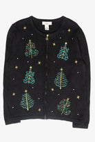 Tree Lights Vintage Ugly Christmas Cardigan (2000s)