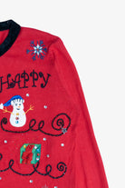 Vintage Distressed Jack B. Quick "Happy Holidays" Ugly Christmas Sweater (1990s)