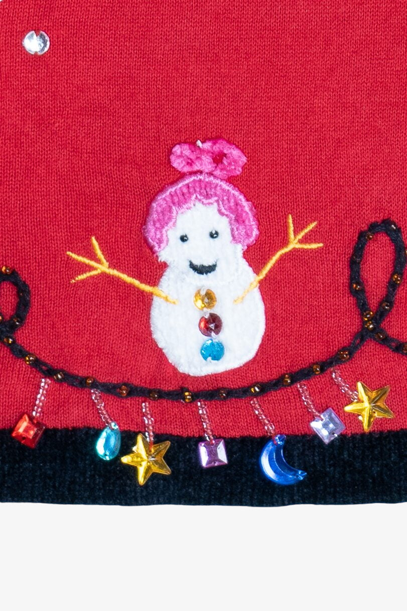 Vintage Distressed Jack B. Quick "Happy Holidays" Ugly Christmas Sweater (1990s)