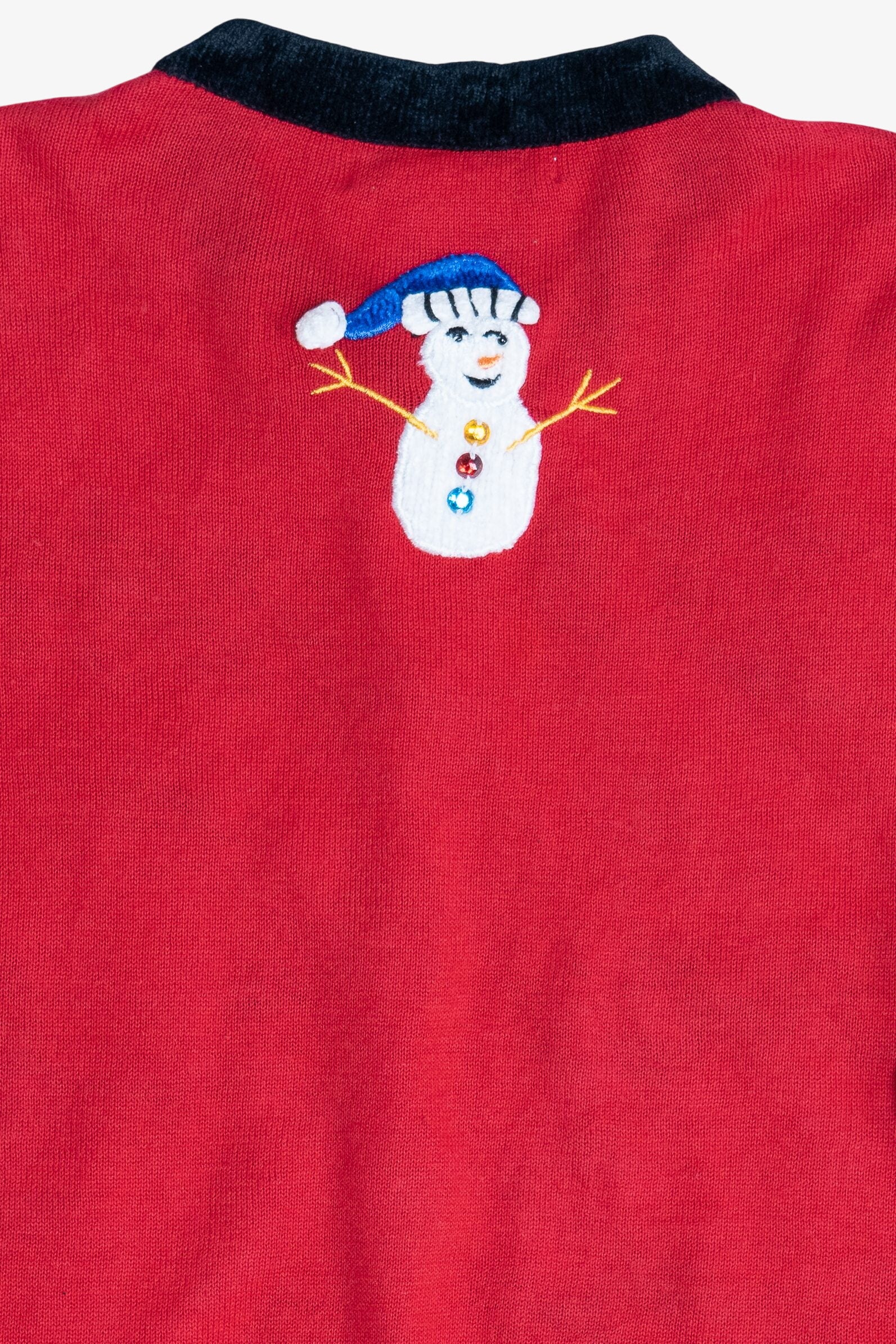 Vintage Distressed Jack B. Quick "Happy Holidays" Ugly Christmas Sweater (1990s)