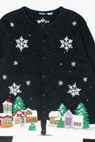 Winter Village Vintage Ugly Christmas Sweater (2000s)