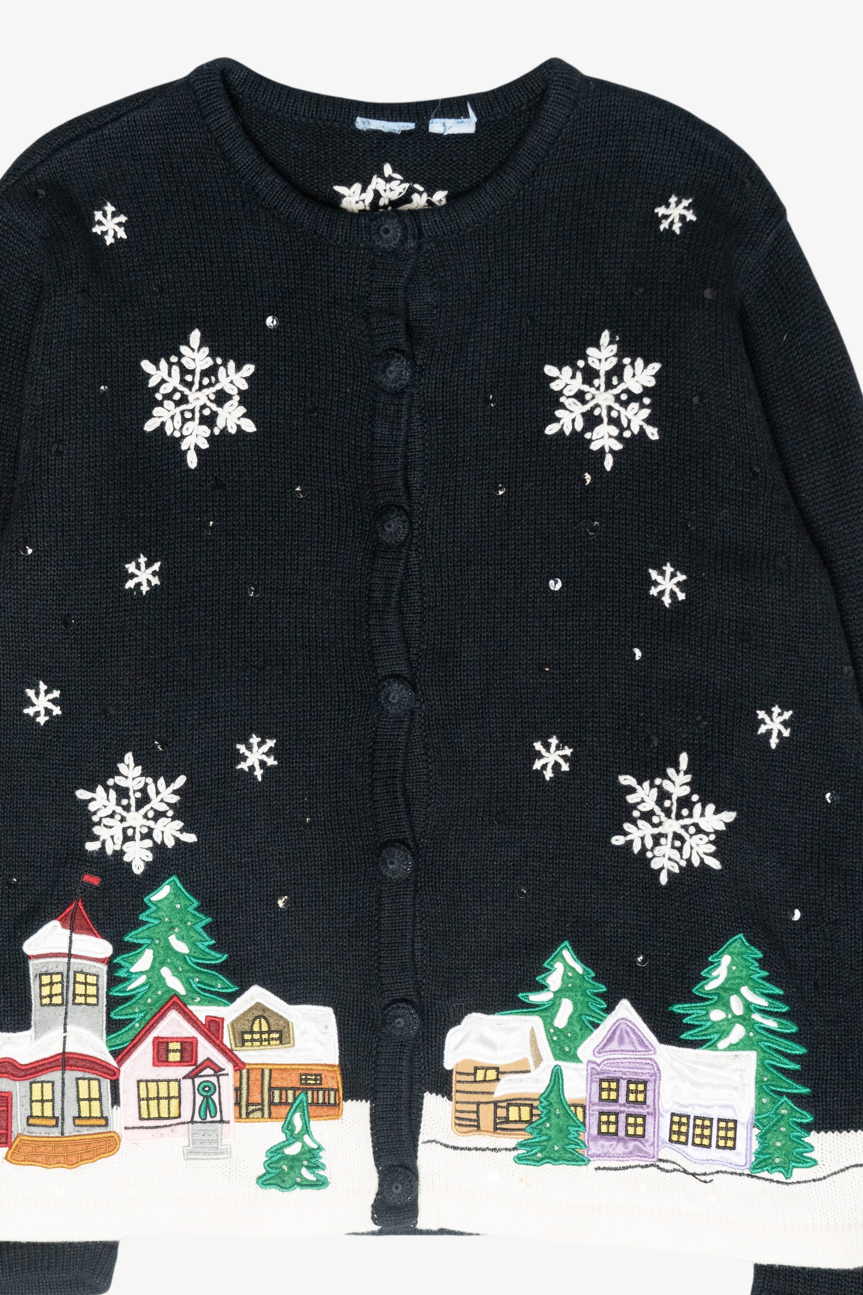 Winter Village Vintage Ugly Christmas Sweater (2000s)