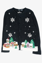 Winter Village Vintage Ugly Christmas Sweater (2000s)
