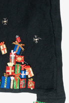 Sleigh Ride Vintage Ugly Christmas Cardigan (2000s)