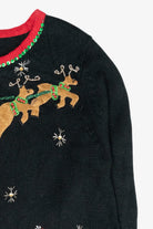 Sleigh Ride Vintage Ugly Christmas Cardigan (2000s)