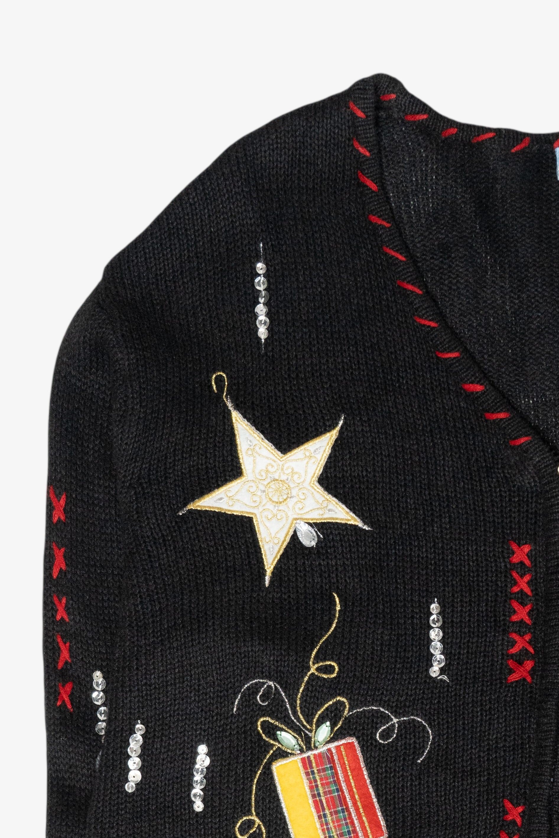 Whimsical Ornaments Vintage Ugly Christmas Sweater (2000s)