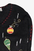 Whimsical Ornaments Vintage Ugly Christmas Sweater (2000s)
