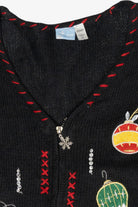 Whimsical Ornaments Vintage Ugly Christmas Sweater (2000s)