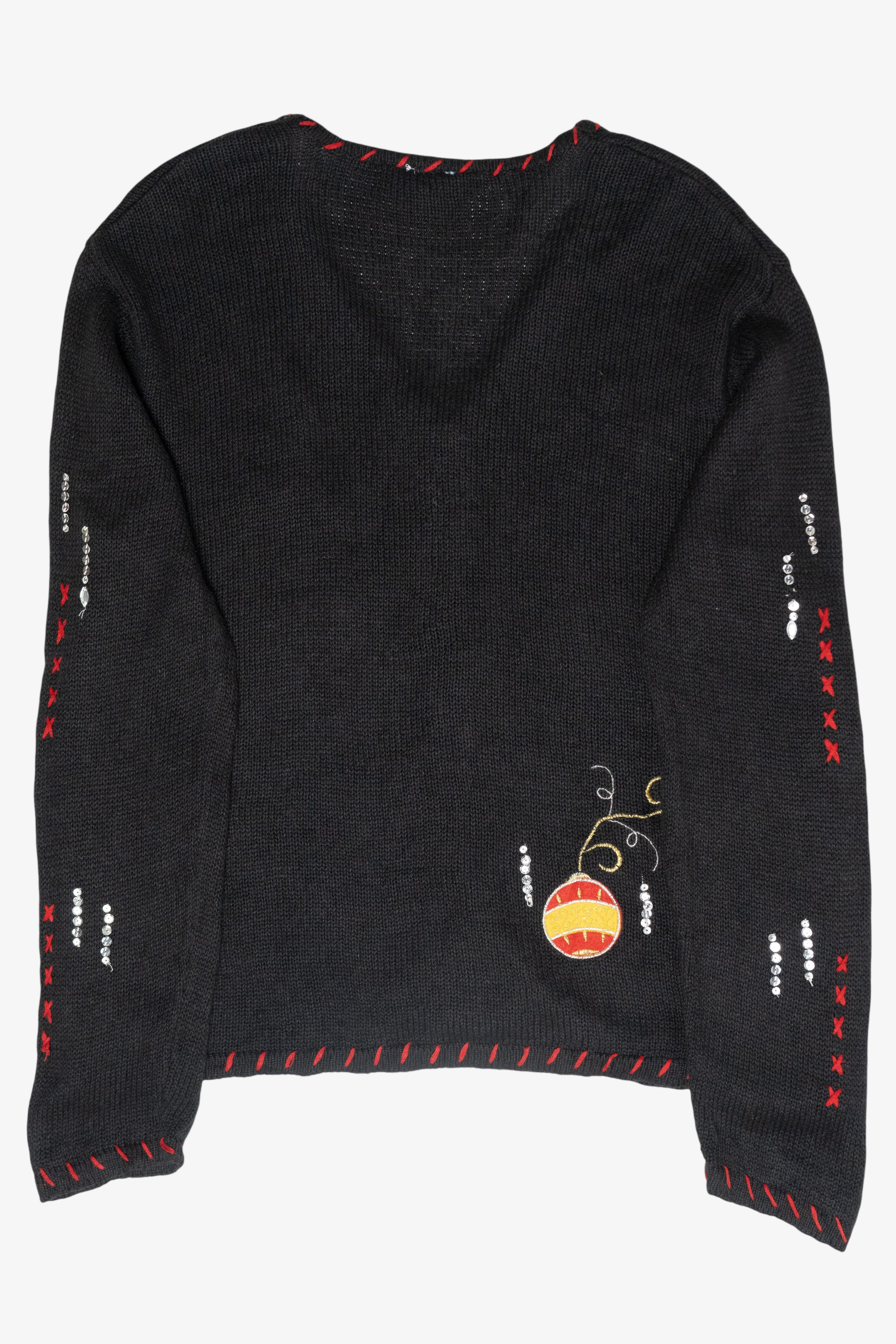 Whimsical Ornaments Vintage Ugly Christmas Sweater (2000s)