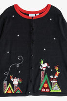 Vintage Santa In Chimneys Ugly Christmas Sweater (2000s)