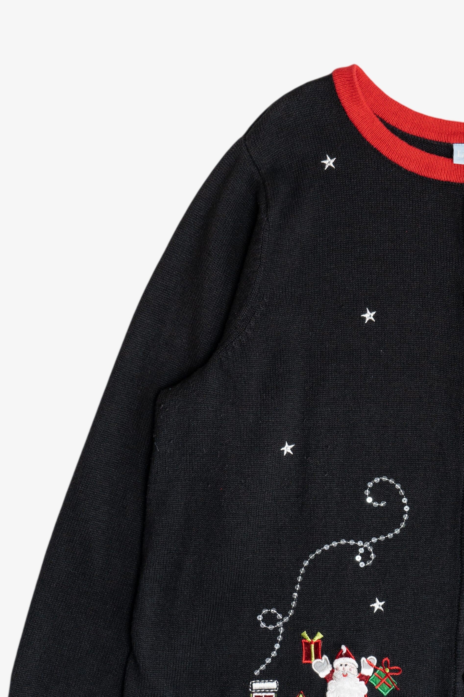 Vintage Santa In Chimneys Ugly Christmas Sweater (2000s)