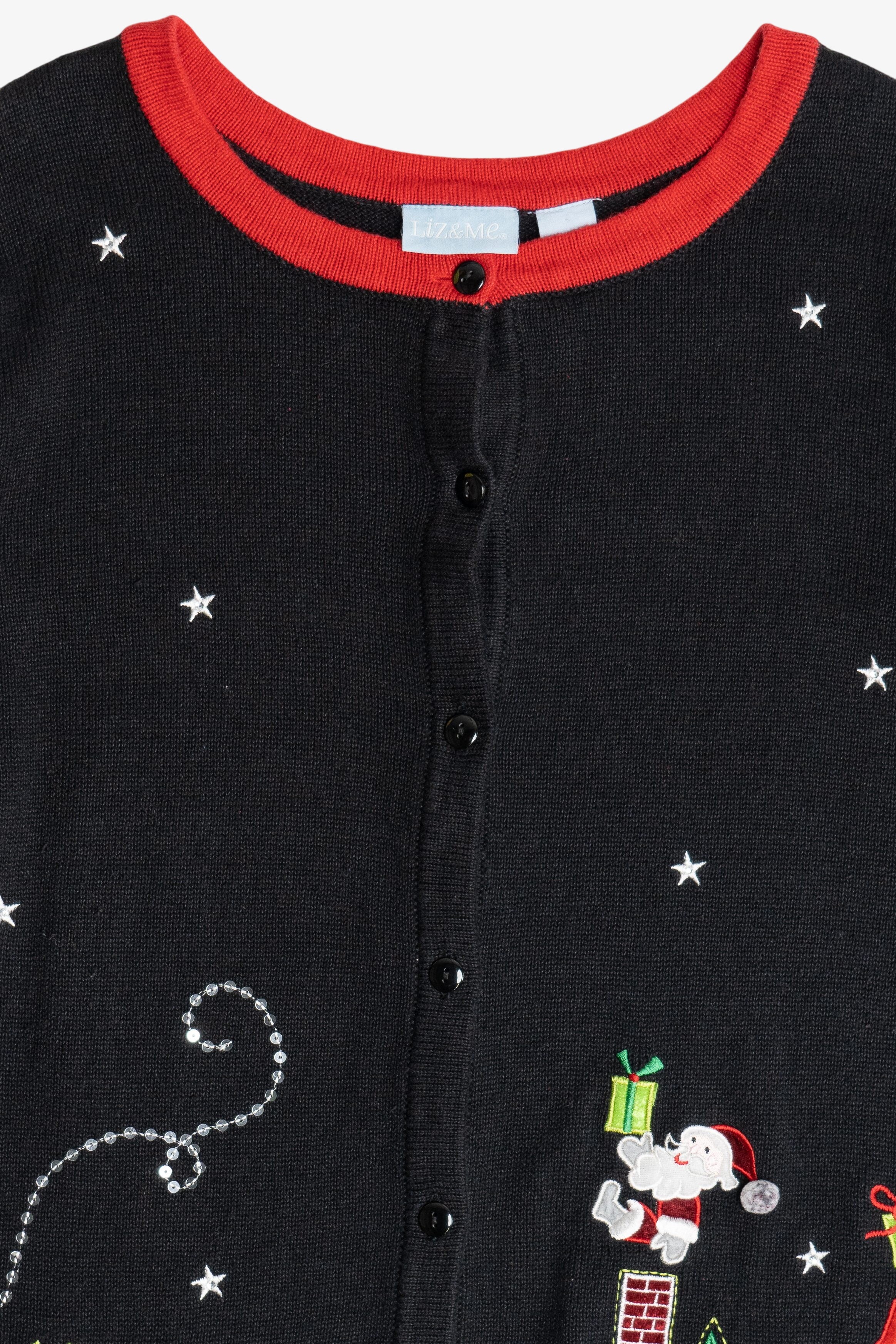 Vintage Santa In Chimneys Ugly Christmas Sweater (2000s)