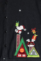 Vintage Santa In Chimneys Ugly Christmas Sweater (2000s)