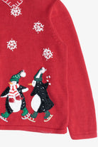 Vintage Cute Penguins Ugly Christmas Cardigan Sweater (1990s)