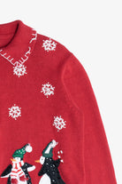 Vintage Cute Penguins Ugly Christmas Cardigan Sweater (1990s)